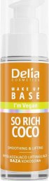  Delia Delia Vegan Make Up Base wegańska baza wygładzająco-liftingująca So Rich Coco 30ml