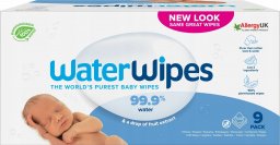 WaterWipes WaterWipes, BIO, Chusteczki nawilżane wodne, 60szt.x9, PL (DZIEWIĘCIOPAK)