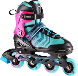 Rolki Nils Extreme NH18192A z wymienną płozą regulowane turkusowe r. 29-33