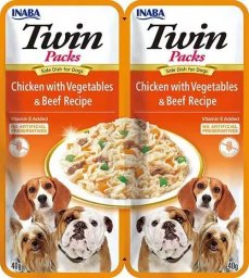  Inaba Foods Inaba Dog Twin Przysmak dla Psów Kurczak Wołowina 2x40g
