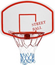 Kimet Tablica do koszykówki Kimet Street Ball+obręcz biało-czerwona