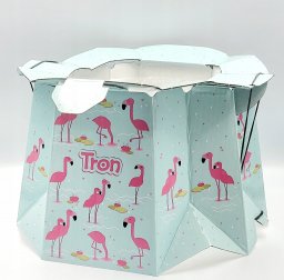  Tron Tron, Jednorazowy, biodegradowalny nocnik-idealny w podróży, miętowy we flamingi