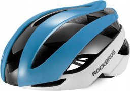 RockBros Kask rowerowy uniwersalny regulowany rozmiar L niebiesko-biały ROCKBROS