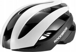 RockBros Kask rowerowy uniwersalny regulowany rozmiar M czarno-biały ROCKBROS