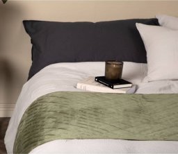  Venture Home Venture Home Narzuta na łóżko Jilly, 80x260 cm, poliestrowa, zielona