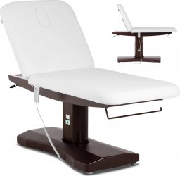 Physa Łóżko stół leżanka kosmetyczna do masażu elektryczna 200 kg PESCARA - biała Łóżko stół leżanka kosmetyczna do masażu elektryczna 200 kg PESCARA - biała