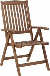  Beliani Krzesło ogrodowe drewno akacjowe ciemne AMANTEA Lumarko!