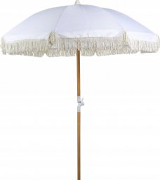  Beliani Parasol ogrodowy ⌀ 150 cm biały MONDELLO Lumarko!