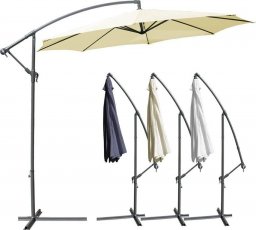  Miadomodo MIADOMODO parasol składany z uchwytem, 300 cm, beżowy