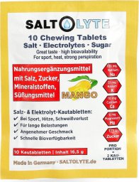  SaltStick Elektrolityczne tabletki Saltolyte Chewing - 10szt - Mango Uniwersalny