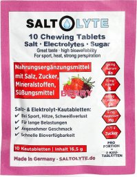  SaltStick Elektrolityczne tabletki Saltolyte Chewing - 10szt - Jagodowe Uniwersalny