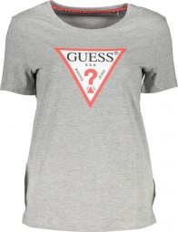  Guess Jeans GUESS JEANS T-SHIRT Z KRÓTKIM RĘKAWEM DAMSKI SZARY L