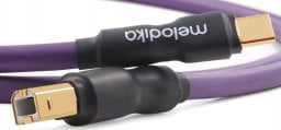 Kabel USB Melodika Melodika MDUCB03 Purple Kabel USB typu C-B m.in. do DAC / urzÄdzeĹ medycznych / ploterĂłw - 0,3m