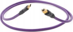 Kabel USB Melodika Melodika MDUCB07 Purple Kabel USB typu C-B m.in. do DAC / urzÄdzeĹ medycznych / ploterĂłw - 0,75m