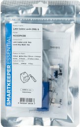 Linka zabezpieczająca Smartkeeper SmartKeeper Basic "LAN Cable" Lock dunkelblau 5 Stk.+Key