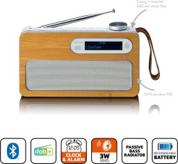 Radio Lenco Lenco PDR-040EF bamboo