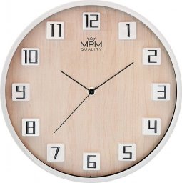 MPM Zegar ścienny MPM E01.4289.0053 fi 30 cm Czytelny cichy