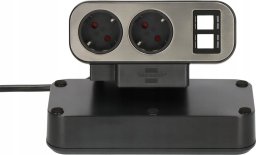 Listwa zasilająca Brennenstuhl estilo Duplex 10 gniazd 2 m czarno-srebrna (1153580100)