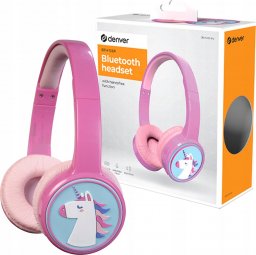 Słuchawki Denver Denver BTH-106P Kinder BT Over-Ear Headset pink