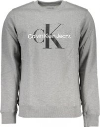  Calvin Klein SZARY MĘSKA BLUZA BEZ ZAMKU CALVIN KLEIN L