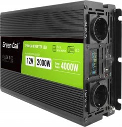  Green Cell Green Cell KFZ Spannungswandler Power Inverter 12V > 230V 2000W/4000W Display