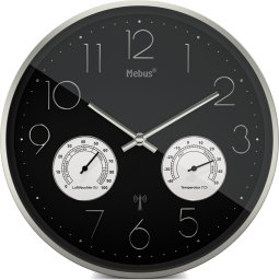 Radiobudzik Mebus Mebus 12988 radio wall clock with Thermo-Hygrometer