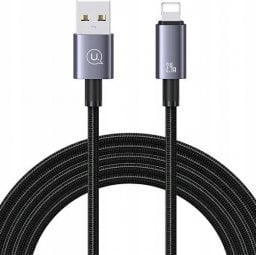 Kabel USB Usams Kabel USAMS US-SJ669 USB-A / Lightning 2,4A 2m Fast Charging stalowy/tarnish