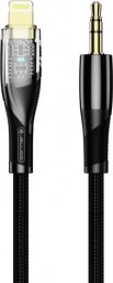 Kabel USB Jellico Lightning - mini Jack 3.5 mm 1.2 m Czarny