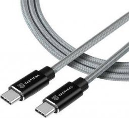 Kabel USB Tactical USB-C - USB-C 1 m Szary