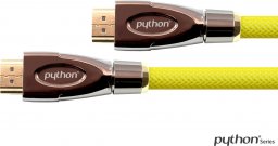 Kabel PYTHON Python HDMI« 2.0 Kabel AKTIV 4K2K Nylongeflecht gelb 15m