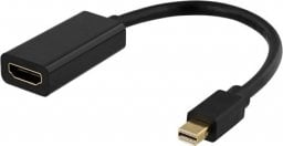 Adapter AV Deltaco Adapteris DELTACO HDMI - miniDisplayPort, 4K UHD 60Hz, 0.2m, juodas / R00110024