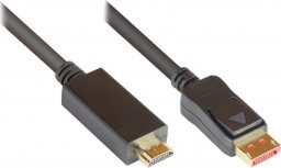 Adapter AV Alcasa Alcasa DP14-HDMI1 adapter kablowy 1 m DisplayPort HDMI Czarny