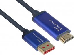 Adapter AV Alcasa Alcasa 4860-SF010B adapter kablowy 1 m DisplayPort HDMI Niebieski