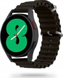  Tech Craft Gumowa opaska Galaxy Watch 4 / 5 / Classic / 5 Pro / 6 / 6 Classic czarna