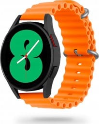  Tech Craft Gumowa opaska Galaxy Watch 4 / 5 / Classic / 5 Pro / 6 / 6 Classic pomarańczowa