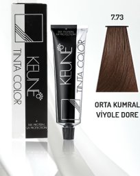 Keune , Tinta Color, Permanent Hair Dye, 7.73 Medium Violet Gold Blonde, 60 ml For Women