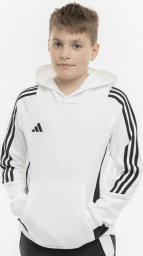  Adidas Bluza dla dzieci adidas Tiro 24 Hooded Sweat biała IR7506 116cm