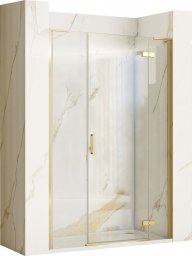  Rea Drzwi prysznicowe Rea Hugo 120 Złote Szczotkowane