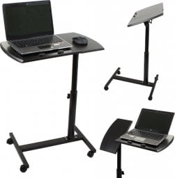 Biurko Verk Group Stolik pod laptopa na kółkach regulowany biurko Stolik pod laptopa na kółkach regulowany biurko