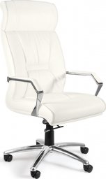 Krzesło biurowe Unique Meble Fotel skórzany, biurowy, Celio, skóra naturalna, biały
