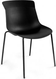  Unique Meble Krzesło do jadalni, salonu, easy a, czarne