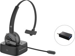 Słuchawki Conceptronic CONCEPTRONIC Headset Wireless Bluetooth mit Ladestation   sw