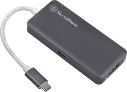 HUB USB SilverStone SST-EP14C - USB 3.1 Typ-C Gen1 auf HDMI, 3x USB 3.1 Gen 1 Type-A, 1x USB 3.1 Gen 1 Type-C (PD 2.0 charging)