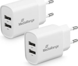 Ładowarka MediaRange MediaRange Ladegerät 12W 2-Port 2x USB-A,  weiß