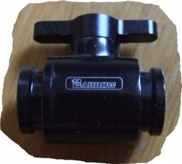 Barrow Barrow Ball Valve (10mm) G1/4 Zoll Kugelhahn, schwarz - schwarz