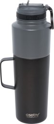 Asobu Asobu Twin Pack Bottle with Mug black, 0.9 L + 0.6 L