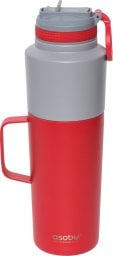 Asobu Asobu Twin Pack Bottle with Mug red, 0.9 L + 0.6 L