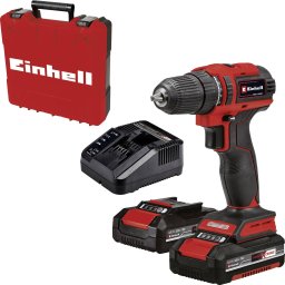 Wiertarka Einhell Einhell Cordless drill TE-CD 18/40 Li BL (red/black, 2x Li-Ion batteries 2.0Ah, in case)