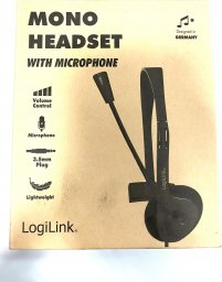 Słuchawki LogiLink Logilink Stereo-Headset, 1x 3,5-mm-Klinke Bügelmikro Eco-Box