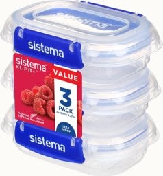 Sistema sistema Frischhaltedosen Set KLIP IT PLUS 3 x 180 ml blau